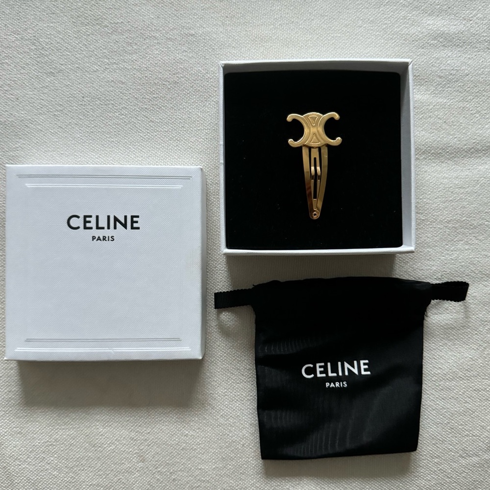 Celine Triomphe Hair Clip